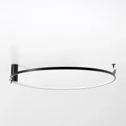 Wszystkie Lampy Sufitowe|Zumaline Lampa sufitowa LED pierścieniowa czarna HORIK 90 cm