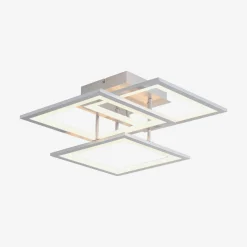 Wszystkie Lampy Sufitowe|Zumaline Lampa sufitowa LED ramka srebrna MODESTO