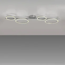 Paul Neuhaus Lampa sufitowa LED srebrna MINI RITUS