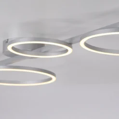 Paul Neuhaus Lampa sufitowa LED srebrna MINI RITUS