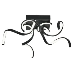 Wszystkie Lampy Sufitowe|Zumaline Lampa sufitowa LED STELO czarna