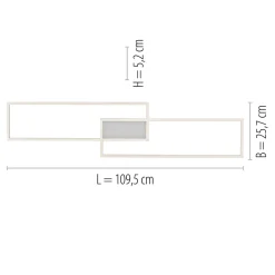 Paul Neuhaus Lampa sufitowa LED z pilotem srebrna ASMIN