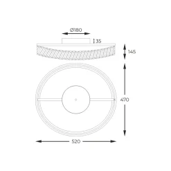 Wszystkie Lampy Sufitowe|Zumaline Lampa sufitowa LED złota GANO