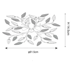 Wszystkie Lampy Sufitowe|Zumaline Lampa sufitowa LIA P749A