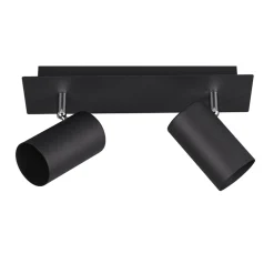 Listwy Oświetleniowe|Wszystkie Lampy Sufitowe| Lampa sufitowa listwa 2 reflektory czarna MARLEY