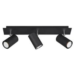 Listwy Oświetleniowe|Wszystkie Lampy Sufitowe| Lampa sufitowa listwa 3 reflektory czarna MARLEY