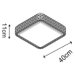 Plafony|Wszystkie Lampy Sufitowe|Zumaline Lampa sufitowa MOA LED CL15068SQ-D40