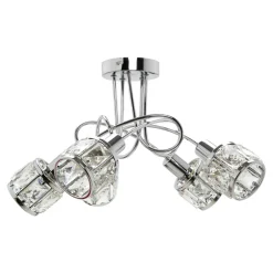 Krislamp Lampa sufitowa NELA 5 chrom