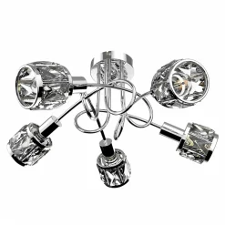 Krislamp Lampa sufitowa NELA 5 chrom