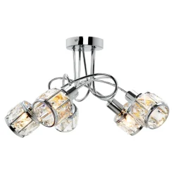 Krislamp Lampa sufitowa NELA 5 chrom