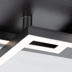 Lampa sufitowa obrotowa czarna FRAME LED 62 cm