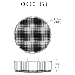 Plafony|Wszystkie Lampy Sufitowe|Zumaline Lampa sufitowa PRINCE