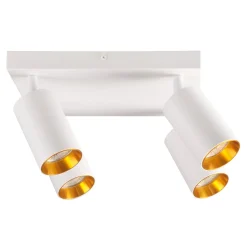 Lampa sufitowa 4-punktowa biało-złota MARIBEL IV