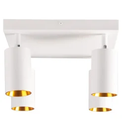 Lampa sufitowa 4-punktowa biało-złota MARIBEL IV