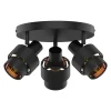 Lampa sufitowa 3-punktowa czarny mat SALERNO