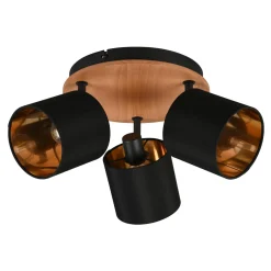 Lampa sufitowa 3-punktowa czarna TOMMY