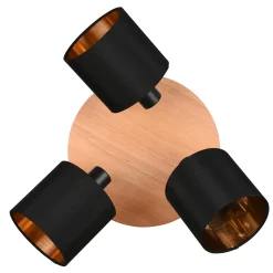 Lampa sufitowa 3-punktowa czarna TOMMY