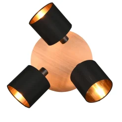 Lampa sufitowa 3-punktowa czarna TOMMY
