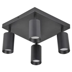 Wszystkie Lampy Sufitowe| Lampa sufitowa 4-punktowa czarno-złota MARIBEL IV