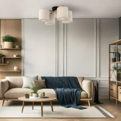 Wszystkie Lampy Sufitowe|TK Tomasz Krywult Lampa sufitowa szara DEVA NATURE IV