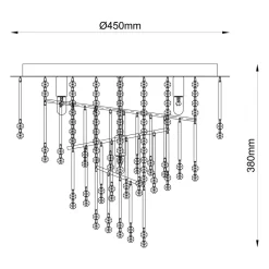 Zumaline Lampa sufitowa TERRE 19154L