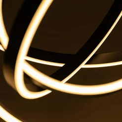 Wszystkie Lampy Sufitowe|Zumaline Lampa sufitowa TESS LED czarna