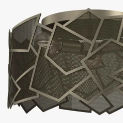 Luminex Lampa sufitowa tytanowe złoto CAMO III