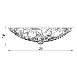 Wszystkie Lampy Sufitowe|Luminex Lampa sufitowa tytanowe złoto ARION III