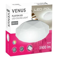 Plafony|Wszystkie Lampy Sufitowe|LED-POL Lampa sufitowa VENUS LED 60 W