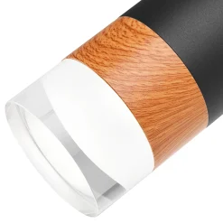 Lampa sufitowa z 4 reflektorkami regulowana czarna AURORA