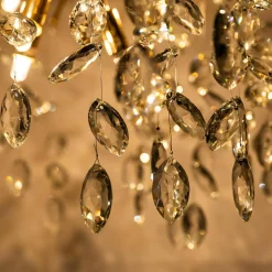 Wszystkie Lampy Sufitowe|Zumaline Lampa sufitowa złota CINDY 50 cm