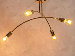 domiluce Lampa sufitowa złota KORTE 35 cm