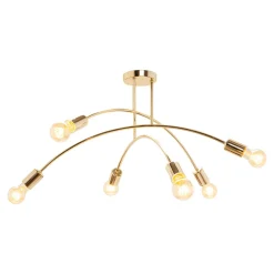 domiluce Lampa sufitowa złota KORTE 43 cm