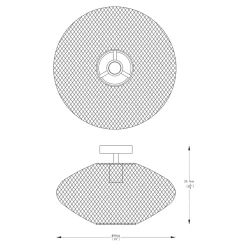 Zumaline Lampa sufitowa złota ORION