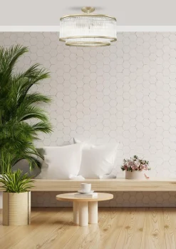 Wszystkie Lampy Sufitowe|Zumaline Lampa sufitowa złota SERGIO 50 cm