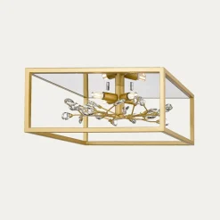 Wszystkie Lampy Sufitowe|Zumaline Lampa sufitowa złota SPRING