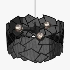 Luminex Lampa wiszaca czarna CAMO III