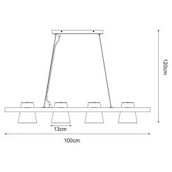 Lampy Wiszące|Zumaline Lampa wiszaca czarna ELTI
