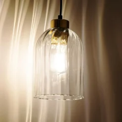 TK Tomasz Krywult Lampa wisząca 1 klosz transparent SATIPO