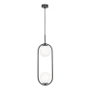 inny Lampa wisząca 2 kule czarna PARVA