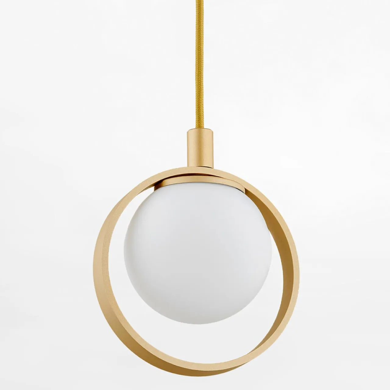 inny Lampa wisząca 4 kuliste klosze złota SATURNIA