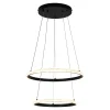 Zumaline Lampa wisząca 2 pierścienie czarna RIDE LED