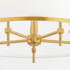 inny Lampa wisząca abażur biało-złota ABBANO