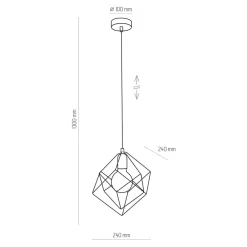 TK Tomasz Krywult Lampa wisząca ALAMBRE 2777