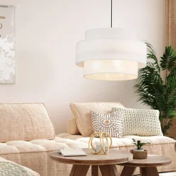 Lampy Wiszące|TK Tomasz Krywult Lampa wisząca biała CALISTO 50 cm