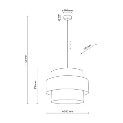 Lampy Wiszące|TK Tomasz Krywult Lampa wisząca biała CALISTO 50 cm