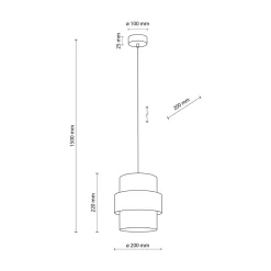 Lampy Wiszące|TK Tomasz Krywult Lampa wisząca biała CALISTO fi 20 cm