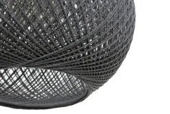 Lampa wisząca boho pleciona szara YUMAK