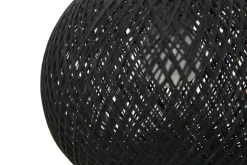 Lampa wisząca boho pleciona czarna YUMAK