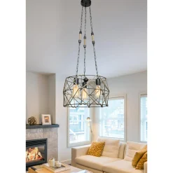 Lampy Wiszące| Lampa wisząca boho SIDELYA 45 cm